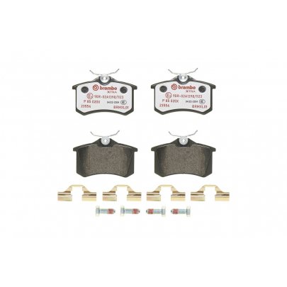 Гальмівні колодки задні (без датчика, 87x53x17) Volkswagen Golf 5 / Фольксваген Гольф 5 2003-2009 P85020X BREMBO (Італія)