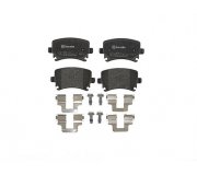 Тормозные колодки задние (без датчика, 105.5x56x17) Volkswagen Golf 5 / Фольксваген Гольф 5 2003-2009 P85073 BREMBO (Италия)