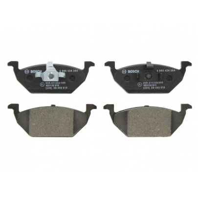 Тормозные колодки передние (без датчика, 146x54.7x19.8) Volkswagen Golf 5 / Фольксваген Гольф 5 2003-2009 0986424364 BOSCH (Германия)