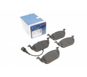 Тормозные колодки передние (с датчиком, 146x54.7x19.8) Volkswagen Golf 5 / Фольксваген Гольф 5 2003-2009 0986494019 BOSCH (Германия)