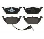 Тормозные колодки передние (с датчиком, 146x54.7x19.8) Volkswagen Golf 5 / Фольксваген Гольф 5 2003-2009 0986494524 BOSCH (Германия)