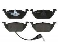 Гальмівні колодки передні (з датчиком, 146x54.7x19.8) Volkswagen Golf 5 / Фольксваген Гольф 5 2003-2009 0986494524 BOSCH (Німеччина)