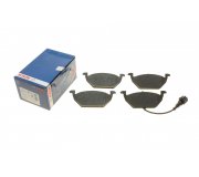 Тормозные колодки передние (с датчиком, 146x54.7x19.8) Volkswagen Golf 5 / Фольксваген Гольф 5 2003-2009 0986495213 BOSCH (Германия)