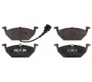 Тормозные колодки передние (с датчиком, 146x54.7x19.8) Volkswagen Golf 5 / Фольксваген Гольф 5 2003-2009 16446 FEBI (Германия)