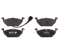 Тормозные колодки передние (с датчиком, 146x54.7x19.8) Volkswagen Golf 5 / Фольксваген Гольф 5 2003-2009 16446 FEBI (Германия)