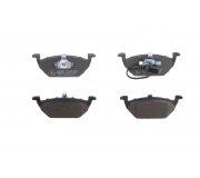 Тормозные колодки передние (с датчиком, 146x54.7x19.8) Volkswagen Golf 5 / Фольксваген Гольф 5 2003-2009 C1A026ABE ABE (Польша)