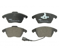 Тормозные колодки передние (с датчиком, 155x66x20.3) Volkswagen Golf 5 / Фольксваген Гольф 5 2003-2009 FDB1641 FERODO (Великобритания)