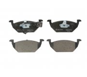 Тормозные колодки передние (с датчиком, 146x54.7x19.8) Volkswagen Golf 5 / Фольксваген Гольф 5 2003-2009 LP1514 DELPHI (США)