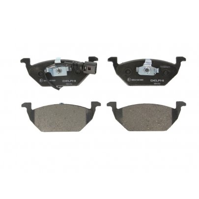 Гальмівні колодки передні (з датчиком, 146x54.7x19.8) Volkswagen Golf 5 / Фольксваген Гольф 5 2003-2009 LP1514 DELPHI (США)