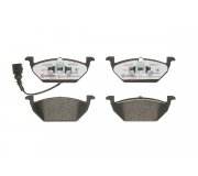 Тормозные колодки передние (с датчиком, 146x54.7x19.8) Volkswagen Golf 5 / Фольксваген Гольф 5 2003-2009 P85072X BREMBO (Италия)