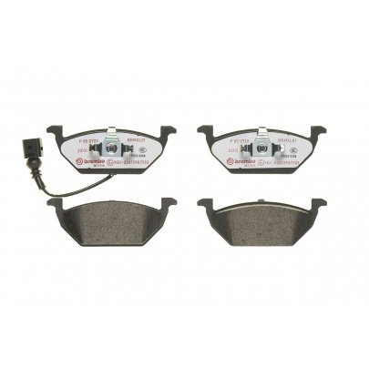 Тормозные колодки передние (с датчиком, 146x54.7x19.8) Volkswagen Golf 5 / Фольксваген Гольф 5 2003-2009 P85072X BREMBO (Италия)