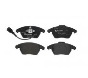 Тормозные колодки передние (с датчиком, 155x66x20.3) Volkswagen Golf 5 / Фольксваген Гольф 5 2003-2009 P85075 BREMBO (Италия)