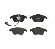 Тормозные колодки передние (с датчиком, 155x66x20.3) Volkswagen Golf 5 / Фольксваген Гольф 5 2003-2009 P85146 BREMBO (Италия)