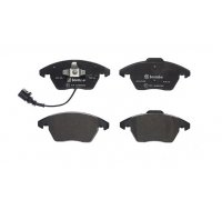 Тормозные колодки передние (с датчиком, 155x66x20.3) Volkswagen Golf 5 / Фольксваген Гольф 5 2003-2009 P85146 BREMBO (Италия)