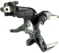 Кулак поворотный левый (цапфа, 3 отверстия) Volkswagen Golf 5 / Фольксваген Гольф 5 2003-2009 58086101 METZGER (Германия)