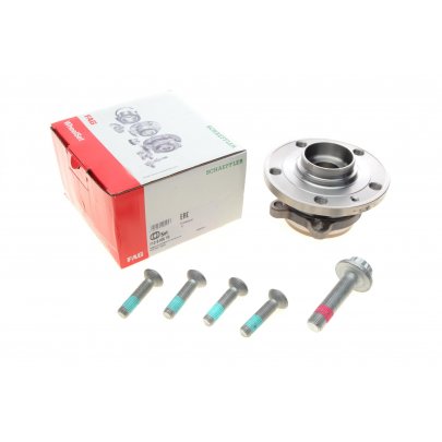 Подшипник ступицы передней (комплект, 4 болта) Volkswagen Golf 5 / Фольксваген Гольф 5 2003-2009 713610610 FAG (Германия)