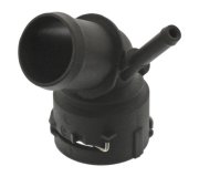 Фланець системи охолодження (кількість виходів: 2 шт) Volkswagen Golf 5 / Фольксваген Гольф 5 2003-2009 45984 FEBI (Німеччина)