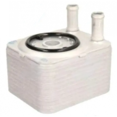 Радиатор масляный / теплообменник (65x98x120мм) Volkswagen Golf 5 / Фольксваген Гольф 5 3.2 (бензин) 2003-2009 12B33 NRF (Нидерланды)