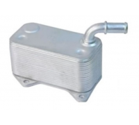 Радиатор масляный / теплообменник (125x115x210мм) Volkswagen Golf 5 / Фольксваген Гольф 5 2.0 (бензин) 2003-2009 12B41 NRF (Нидерланды)