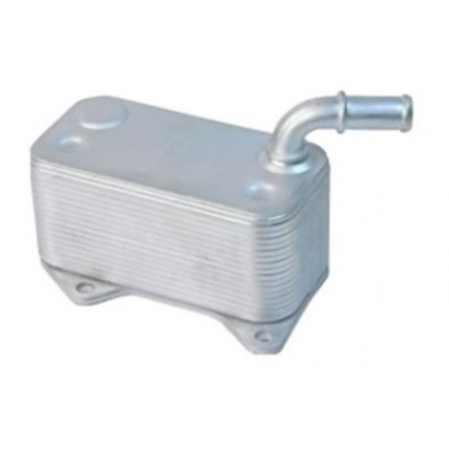 Радиатор масляный / теплообменник (125x115x210мм) Volkswagen Golf 5 / Фольксваген Гольф 5 2.0 (бензин) 2003-2009 12B41 NRF (Нидерланды)