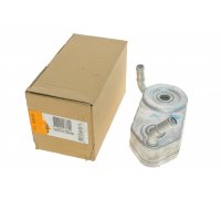 Радиатор масляный / теплообменник (188x90x55) Volkswagen Golf 5 / Фольксваген Гольф 5 1.6 (бензин) 2003-2009 31004A NRF (Нидерланды)