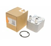 Радіатор масляний / теплообмінник (65x98x120) Volkswagen Golf 5 / Фольксваген Гольф 5 3.2 (бензин) 2003-2009 31168 NRF (Нідерланди)