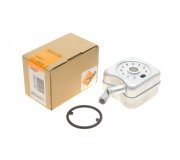 Радиатор масляный / теплообменник (56x92x92) Volkswagen Golf 5 / Фольксваген Гольф 5 1.4 (бензин) 2003-2009 31306 NRF (Нидерланды)