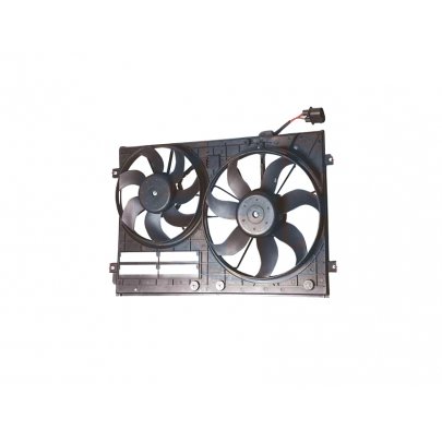 Вентилятор радиатора (с корпусом, D=360/295, с шторкой) Volkswagen Golf 5 / Фольксваген Гольф 5 2003-2009 352035 ERA (Италия)