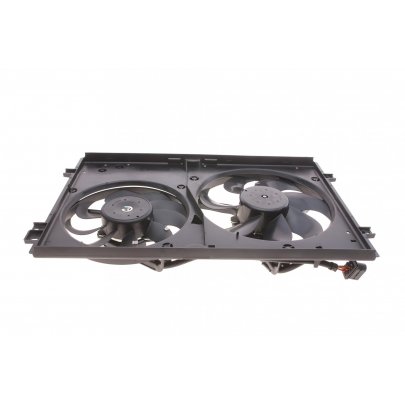 Вентилятор радиатора (с корпусом, D=360/295, без шторки) Volkswagen Golf 5 / Фольксваген Гольф 5 2003-2009 47059 NRF (Нидерланды)