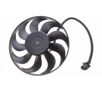 Вентилятор радиатора (электрический, D=295) Volkswagen Golf 5 / Фольксваген Гольф 5 2003-2009 47398 NRF (Нидерланды)