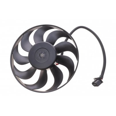 Вентилятор радиатора (электрический, D=295) Volkswagen Golf 5 / Фольксваген Гольф 5 2003-2009 47398 NRF (Нидерланды)