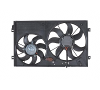 Вентилятор радиатора (с корпусом, D=360/295, без шторки) Volkswagen Golf 5 / Фольксваген Гольф 5 2003-2009 74W78 FPS (Тайвань)