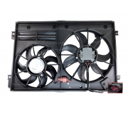 Вентилятор радиатора (с корпусом, D=360/295, с шторкой) Volkswagen Golf 5 / Фольксваген Гольф 5 2003-2009 74W79 FPS (Тайвань)