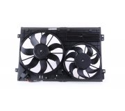 Вентилятор радиатора (с корпусом, D=360/295, с шторкой) Volkswagen Golf 5 / Фольксваген Гольф 5 2003-2009 85643 NISSENS (Дания)