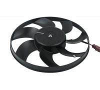 Вентилятор радиатора (электрический, D=295) Volkswagen Golf 5 / Фольксваген Гольф 5 2003-2009 B11497 BORSEHUNG (Германия)