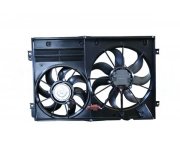 Вентилятор радиатора (с корпусом, D=360/295, с шторкой) Volkswagen Golf 5 / Фольксваген Гольф 5 2003-2009 B19251 BORSEHUNG (Германия)