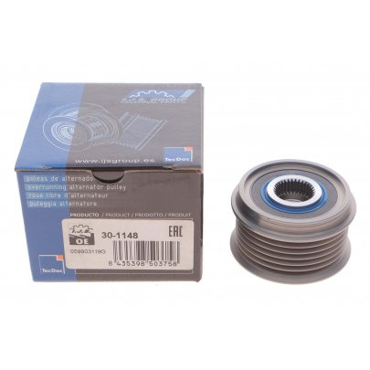 Шкив генератора Volkswagen Touareg 2 / Фольксваген Туарег 2 3.0 V6 TDI 2010-2018 30-1148 IJS (Испания)