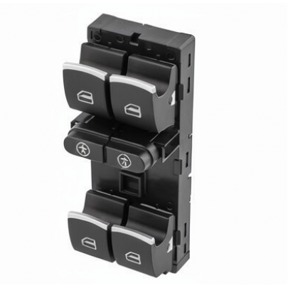 Кнопка стеклоподъемника левая (водительская) Volkswagen Touareg 2 / Фольксваген Туарег 2 2010-2018 118019 TOPRAN (Германия)