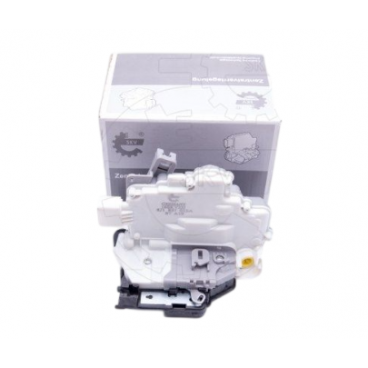 Замок передней двери левой (с центральным замком, 9 pin) Volkswagen Touareg 2 / Фольксваген Туарег 2 2010-2018 16SKV521 SKV GERMANY (Польша)