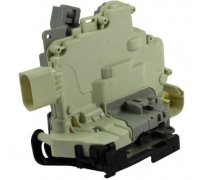 Замок передней двери левой (с центральным замком, 9 pin) Volkswagen Touareg 2 / Фольксваген Туарег 2 2010-2018 2314005 METZGER (Германия)