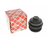 Кришка корпусу масляного фільтра (з ущільнювальним кільцем) Volkswagen Touareg 2 / Фольксваген Туарег 2 3.0 V6 TDI 2010-2018 185726 FEBI (Німеччина)