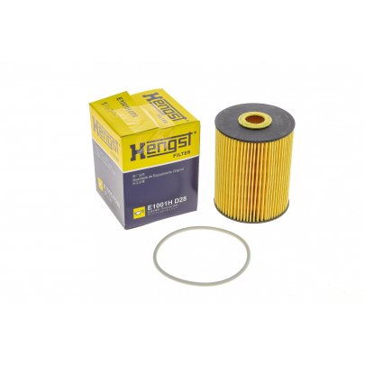 Фильтр масляный (вставка, высота:110мм) Volkswagen Touareg 2 / Фольксваген Туарег 2 3.6 V6 FSI 2010-2018 E1001HD28 HENGST (Германия)