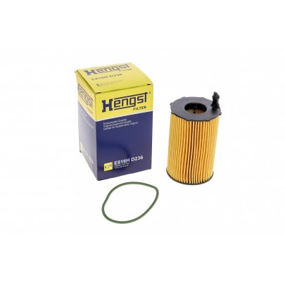 Фильтр масляный (вставка, двигатель: CJMA / CVWA / CRCD / CNRB / CRCA / CJGD / CVVA) Volkswagen Touareg 2 / Фольксваген Туарег 2 3.0 V6 TDI 2010-2018 E816HD236 HENGST (Германия)