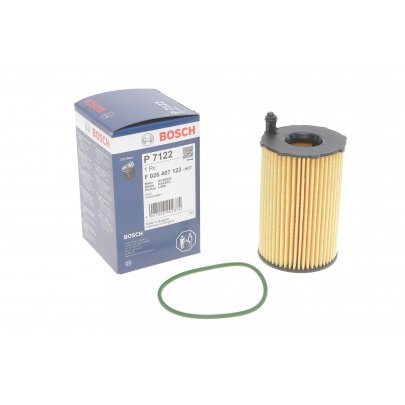 Фильтр масляный (вставка, двигатель: CJMA / CVWA / CRCD / CNRB / CRCA / CJGD / CVVA) Volkswagen Touareg 2 / Фольксваген Туарег 2 3.0 V6 TDI 2010-2018 F026407122 BOSCH (Германия)