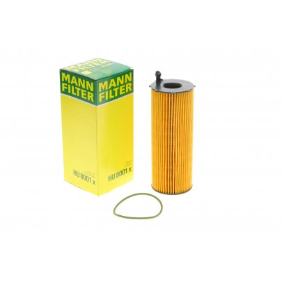 Фильтр масляный (вставка, двигатель: CASD / CASA / CATA) Volkswagen Touareg 2 / Фольксваген Туарег 2 3.0 V6 TDI 2010-2018 HU8001X MANN-FILTER (Германия)