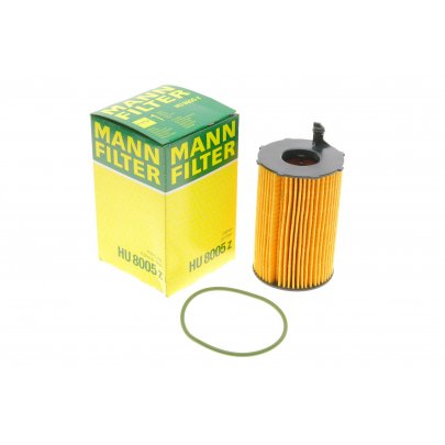 Фильтр масляный (вставка, двигатель: CJMA / CVWA / CRCD / CNRB / CRCA / CJGD / CVVA) Volkswagen Touareg 2 / Фольксваген Туарег 2 3.0 V6 TDI 2010-2018 HU8005Z MANN-FILTER (Германия)