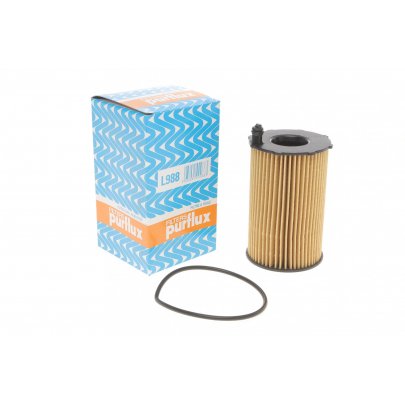 Фильтр масляный (вставка, двигатель: CJMA / CVWA / CRCD / CNRB / CRCA / CJGD / CVVA) Volkswagen Touareg 2 / Фольксваген Туарег 2 3.0 V6 TDI 2010-2018 L988 PURFLUX (Франция)