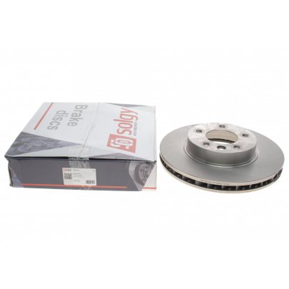 Гальмівний диск передній лівий (330х32мм) Volkswagen Touareg 2 / Фольксваген Туарег 2 2010-2018 208154 SOLGY (Іспанія)