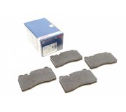 Тормозные колодки передние (с датчиком, 132x77.3x16) Volkswagen Touareg 2 / Фольксваген Туарег 2 2010-2018 0986494207 BOSCH (Германия)