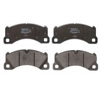 Гальмівні колодки передні (з датчиком, 210x95x16) Volkswagen Touareg 2 / Фольксваген Туарег 2 2010-2018 0986494787 BOSCH (Німеччина)